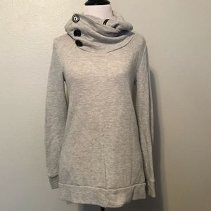 Grey Cowl Neck Sweater by Mon Ami
